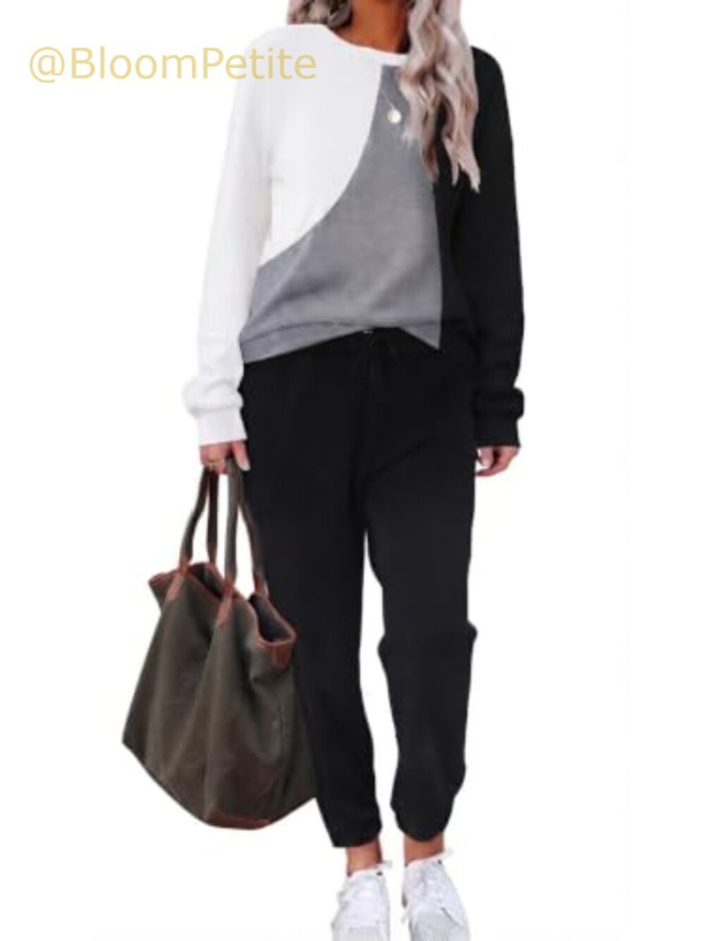 Two Piece Lounge Set Long Sleeve Sweatsuit Jogger Set Loungewear